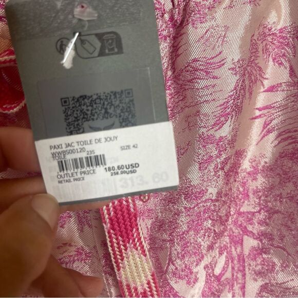 $258 Zadig & Voltaire Paxi Jac Toile Pull-On Shorts, NWT Size 42 - Picture 9 of 14